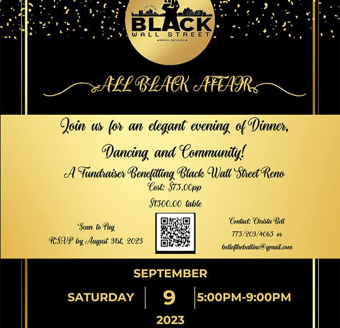Reserve Seats & Tables for an “All Black Affair” | September 9th, 2023