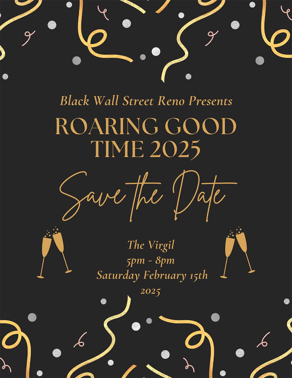 Black Wall Street Reno A Roaring Good Time Save the Date 2025