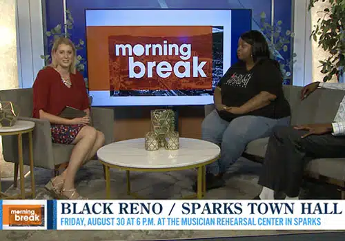 Black Wall Street Reno Black Town Hall on Morning Break