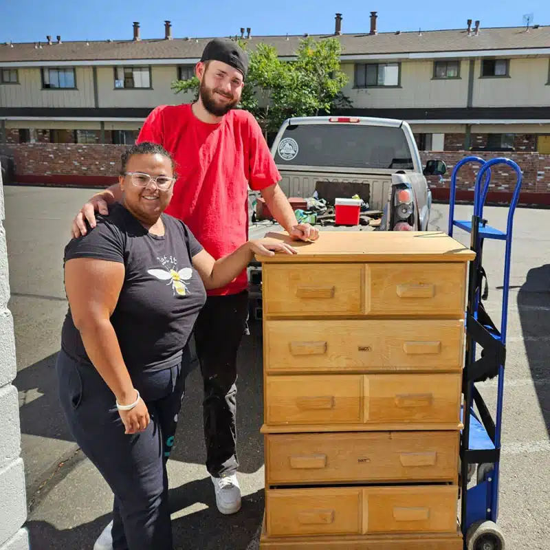 Helping with free furniture