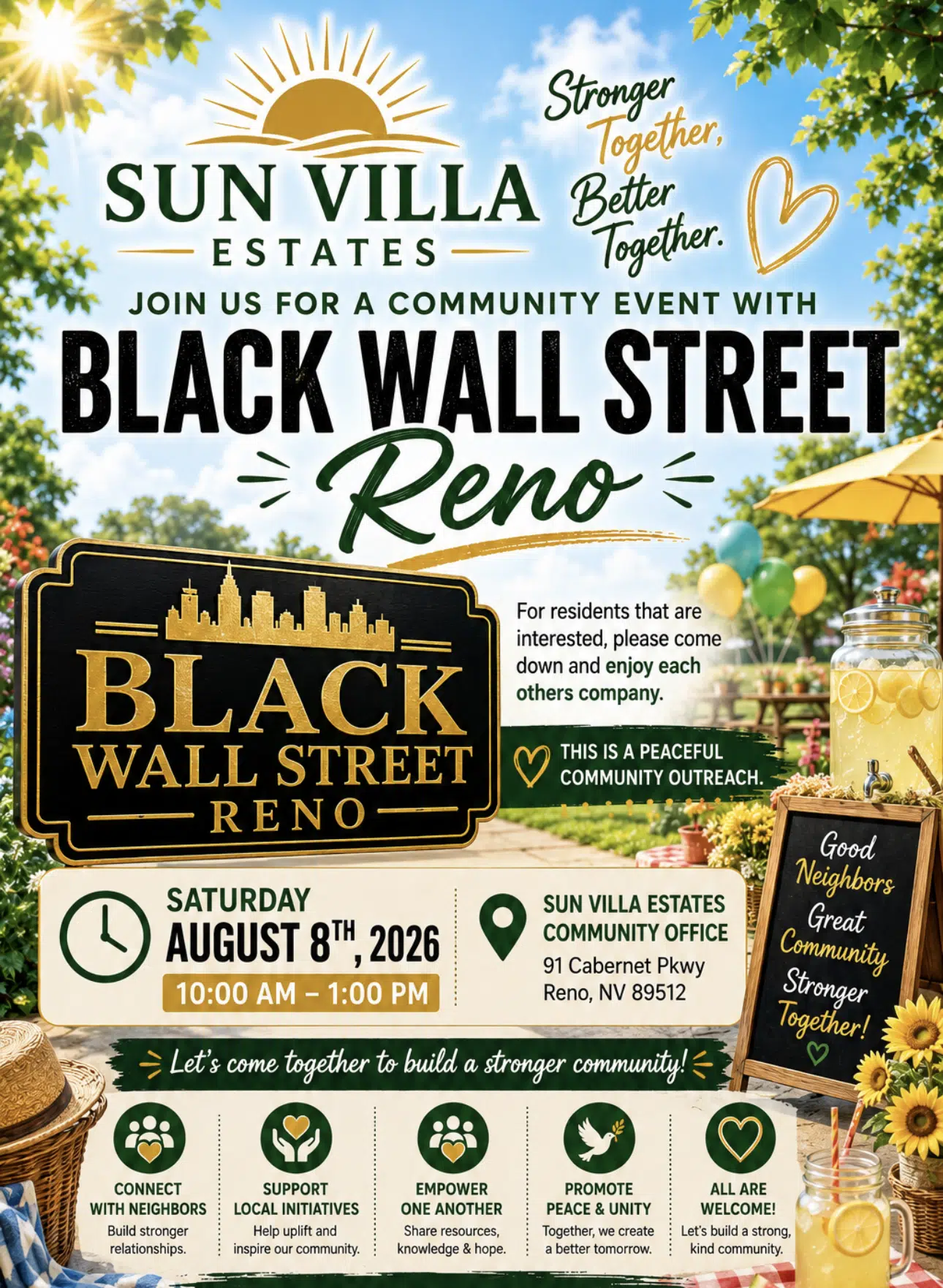 Sun Villa Black Wall Street Reno