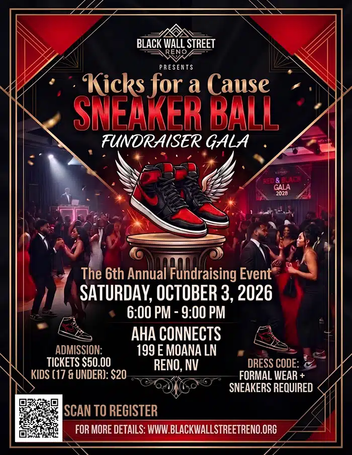 Kicks for a Cause Sneaker Ball flyer updated prices